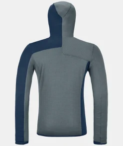 Shop ORTOVOX FLEECE LIGHT GRID ZN HOODY M darkarcticgrey