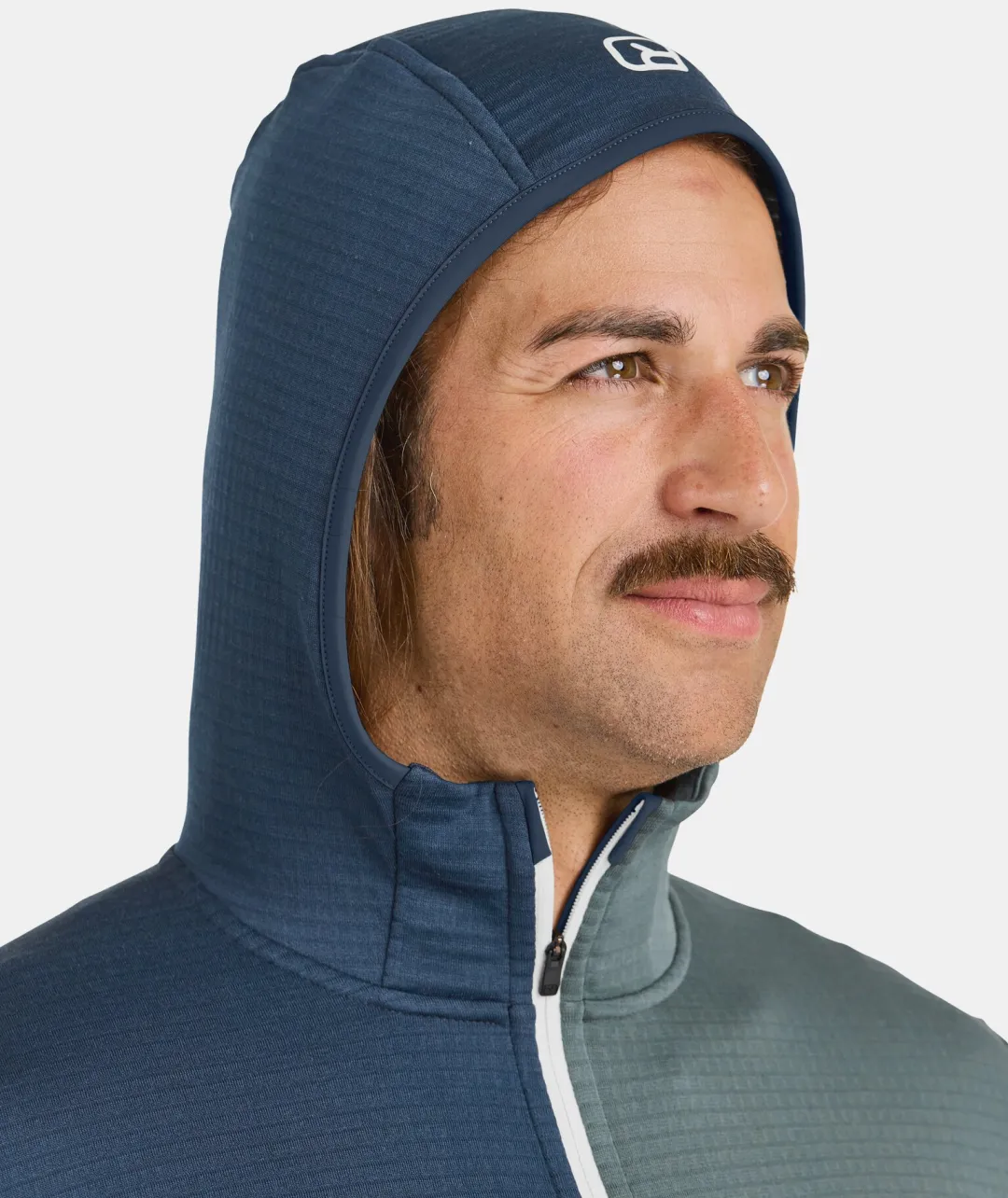 New ORTOVOX FLEECE LIGHT GRID HOODED JKT M bristlebrown