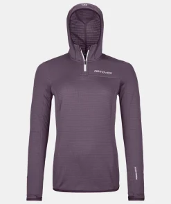 Online ORTOVOX FLEECE LIGHT GRID ZN HOODY W wildberry