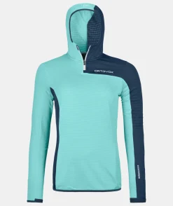 Clearance ORTOVOX FLEECE LIGHT GRID ZN HOODY W icewaterfall