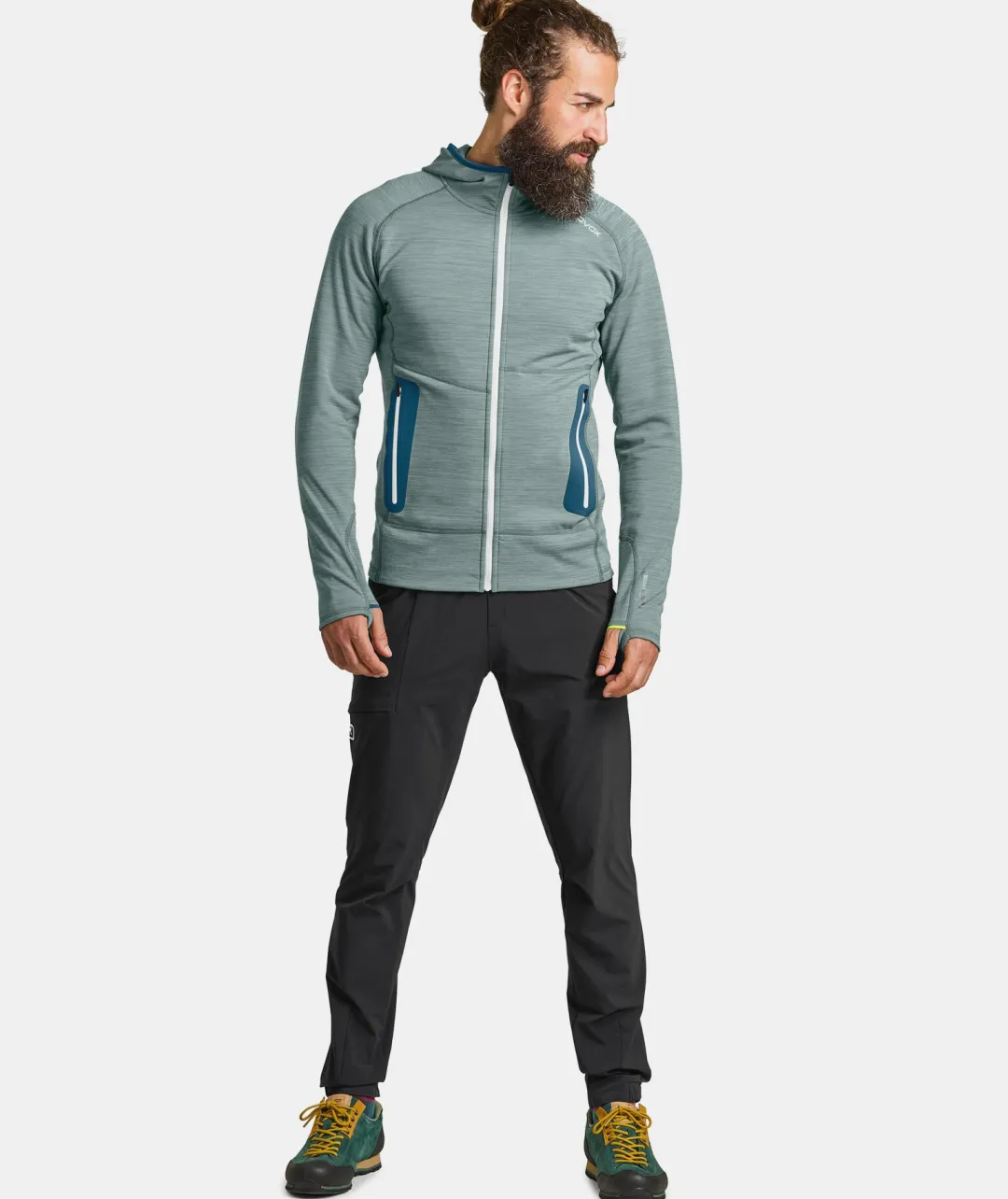 Cheap ORTOVOX FLEECE LIGHT HOODY M arcticgreyblend