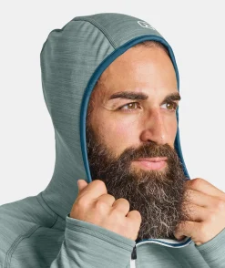 Cheap ORTOVOX FLEECE LIGHT HOODY M arcticgreyblend