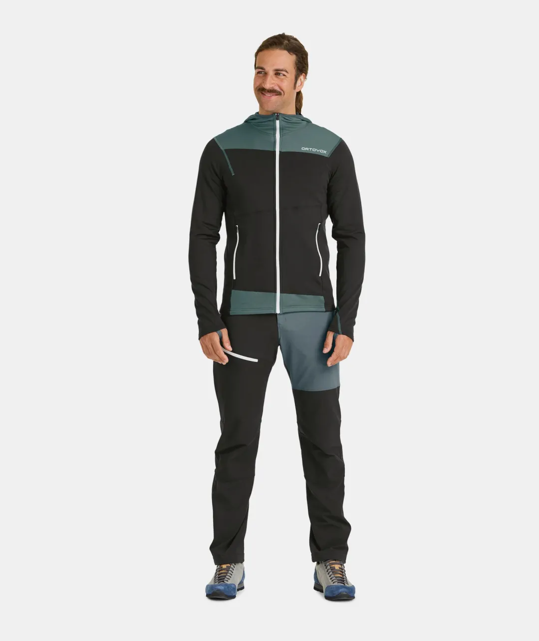 New ORTOVOX FLEECE LIGHT HOODY M blackraven