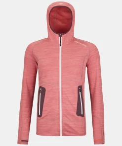 Online ORTOVOX FLEECE LIGHT HOODY W wildroseblend