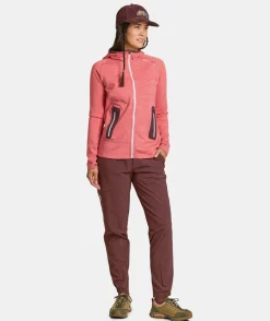 Online ORTOVOX FLEECE LIGHT HOODY W wildroseblend