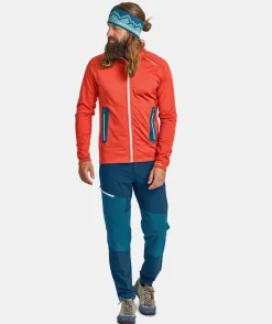 Cheap ORTOVOX FLEECE LIGHT JACKET M cengiarossa