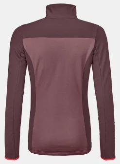New ORTOVOX FLEECE LIGHT ZIP NECK W winetasting