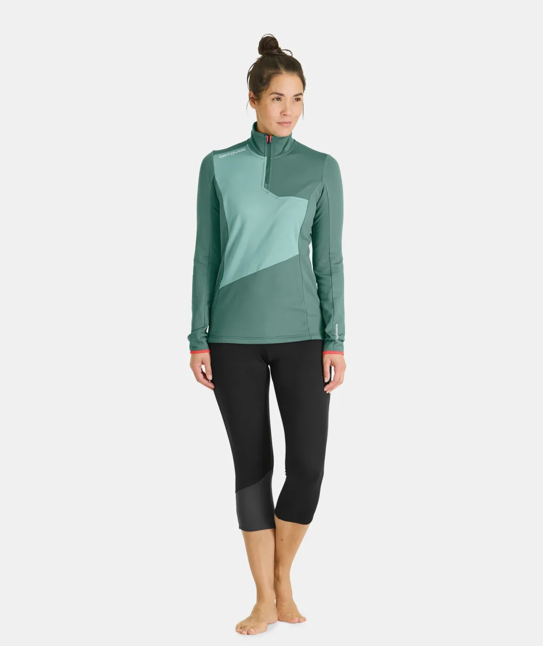 New ORTOVOX FLEECE LIGHT ZIP NECK W winetasting