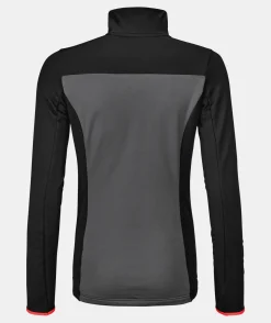 Best Sale ORTOVOX FLEECE LIGHT ZIP NECK W blackraven