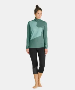Best Sale ORTOVOX FLEECE LIGHT ZIP NECK W blackraven
