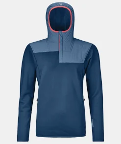 Online ORTOVOX FLEECE PLUS ANORAK W petrolblue
