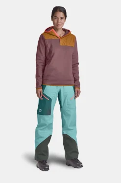 Online ORTOVOX FLEECE PLUS ANORAK W petrolblue