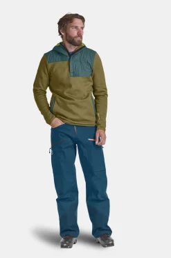 Clearance ORTOVOX FLEECE PLUS ANORAK M petrolblue
