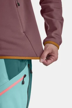 Outlet ORTOVOX FLEECE PLUS ANORAK W pacificgreen