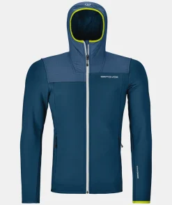 Best ORTOVOX FLEECE PLUS HOODY M petrolblue