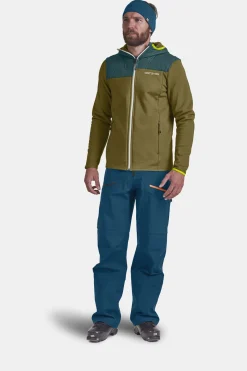 Outlet ORTOVOX FLEECE PLUS HOODY M greenmoss