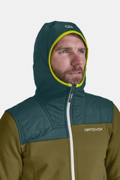 Outlet ORTOVOX FLEECE PLUS HOODY M greenmoss
