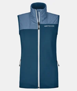 Best ORTOVOX FLEECE PLUS VESTW petrolblue