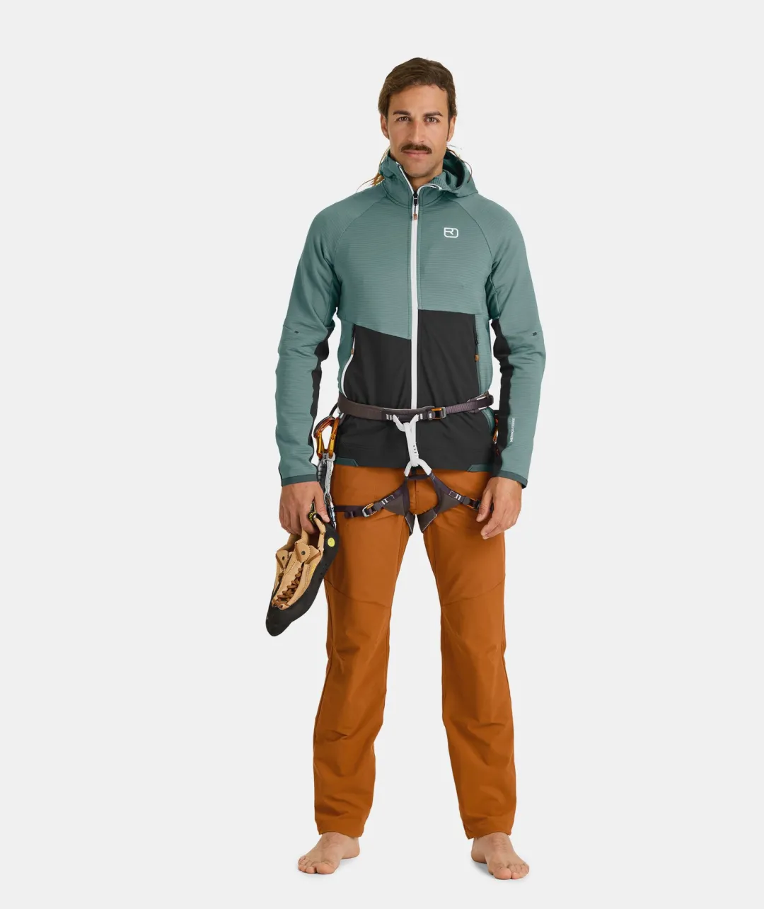 Cheap ORTOVOX FLEECE RIB HOODY M arcticgrey