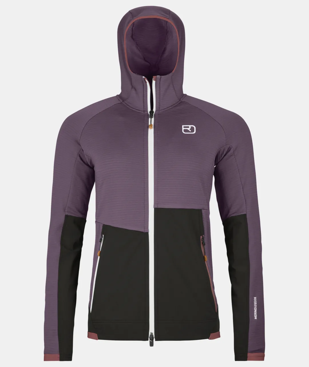 Shop ORTOVOX FLEECE RIB HOODY W wildberry