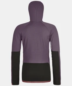 Shop ORTOVOX FLEECE RIB HOODY W wildberry