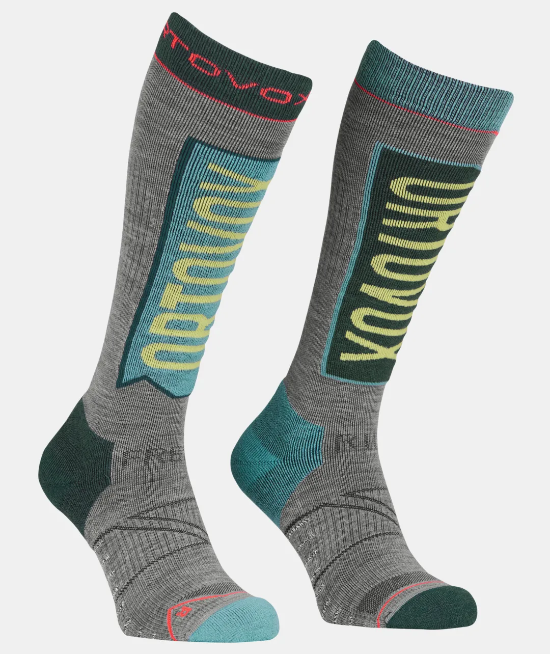 Best ORTOVOX FREE RIDE LONG SOCKS W icewaterfall