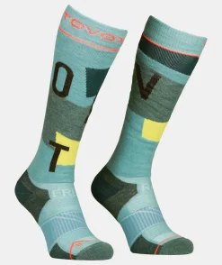Clearance ORTOVOX FREERIDE LONG SOCKS COZY W icewaterfall