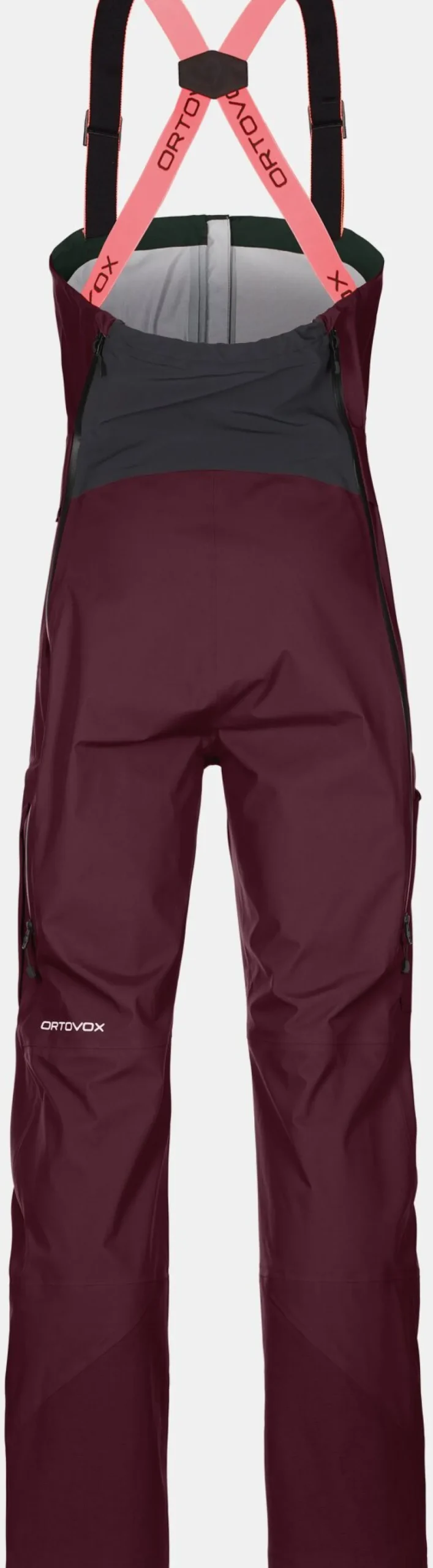 Clearance ORTOVOX 3L DEEP SHELL BIB PANTS W darkwine