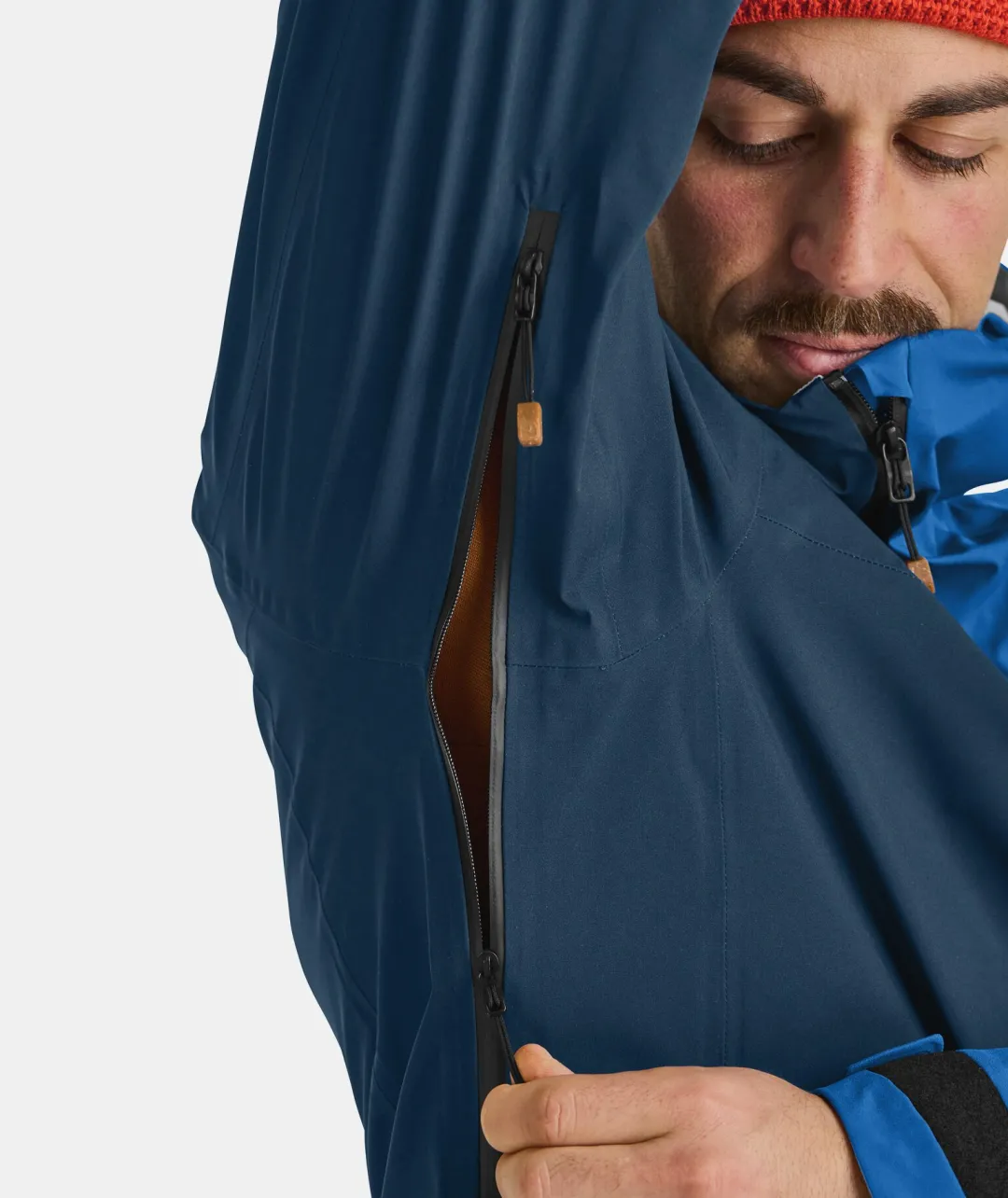 New ORTOVOX 3L ORTLER JACKET M clayorange