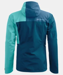 New ORTOVOX 3L ORTLER JACKET W petrolblue