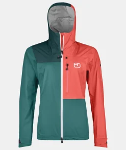 Shop ORTOVOX 3L ORTLER JACKET W pacificgreen