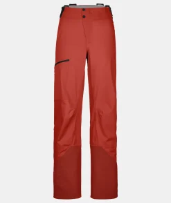 Shop ORTOVOX 3L ORTLER PANTS W sunsetorange