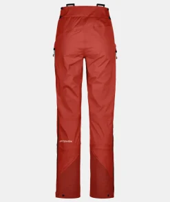 Shop ORTOVOX 3L ORTLER PANTS W sunsetorange
