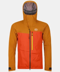 Clearance ORTOVOX 3L RAVINE SHELL JACKET M hotorange