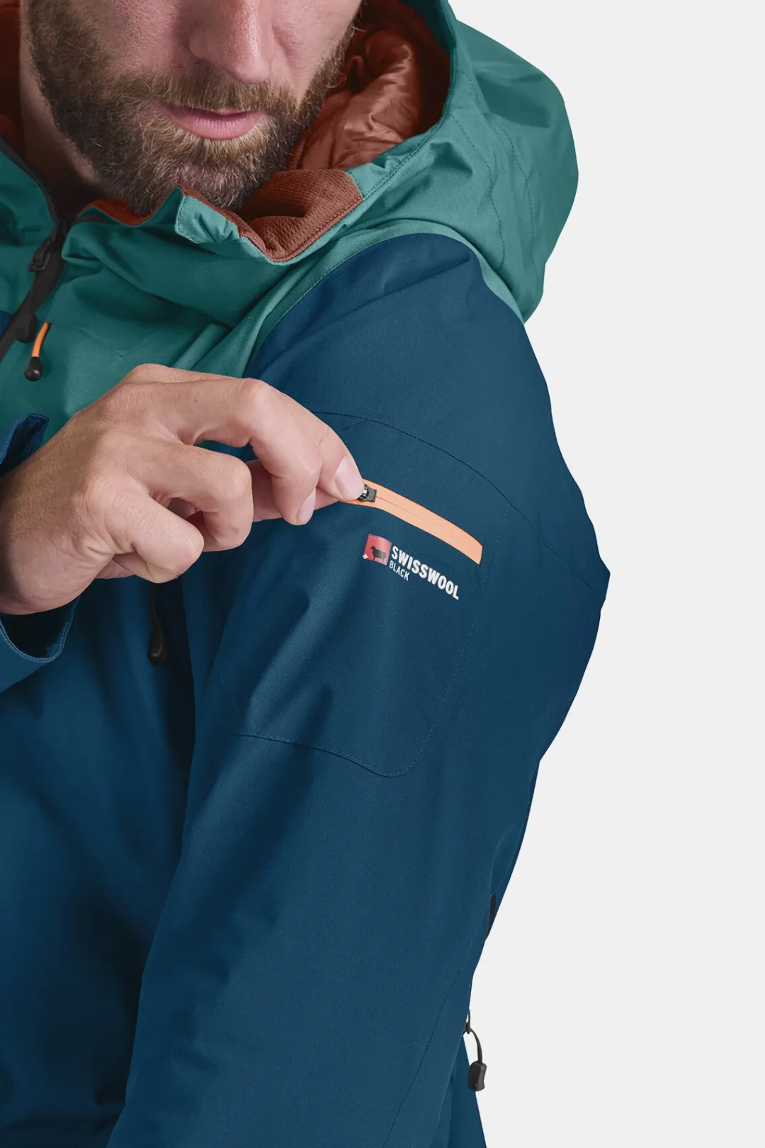 Flash Sale ORTOVOX 2L SWISSWOOL SEDRUN JACKET M petrolblue