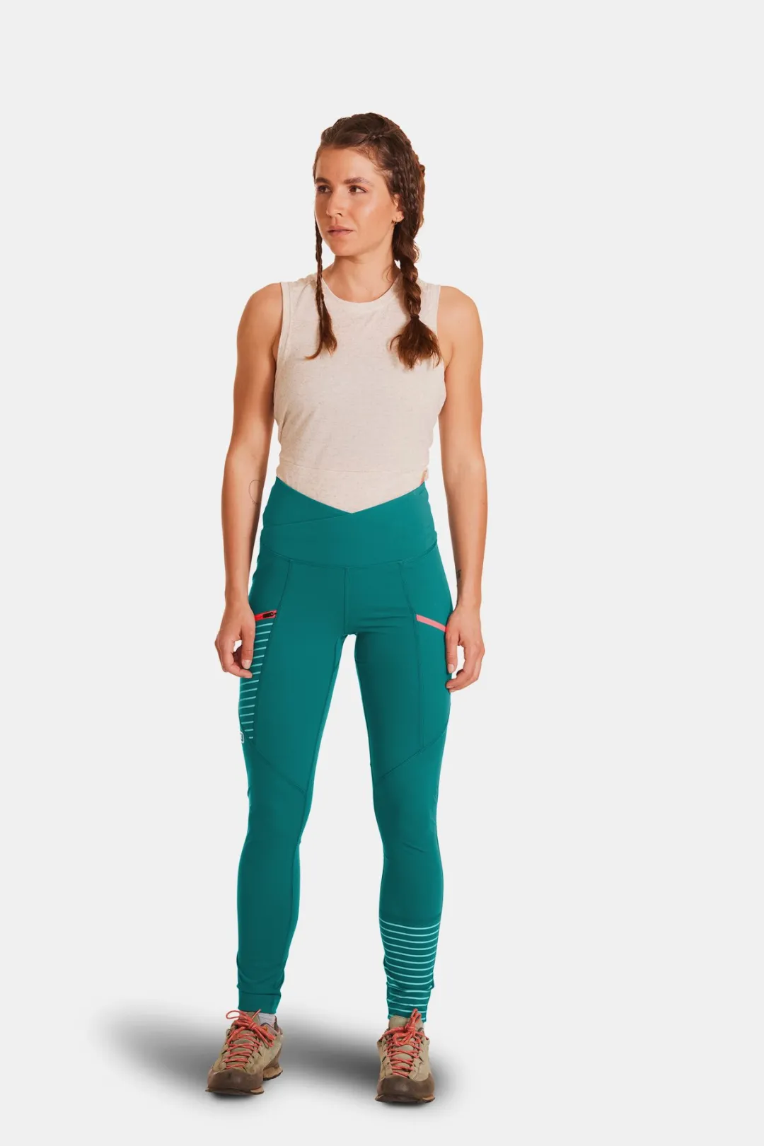 Discount ORTOVOX MANDREA TIGHTS W pacificgreen