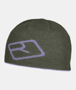 Clearance ORTOVOX MERINO LOGO KNIT BEANIE darkwildherbs