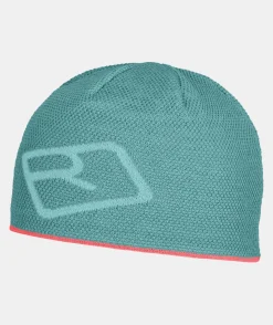 Cheap ORTOVOX MERINO LOGO KNIT BEANIE icewaterfall
