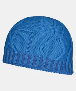 Best ORTOVOX MERINO TANGRAM KNIT BEANIE mountainblue