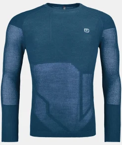 Best Sale ORTOVOX MERINO THERMOVENT LS M petrolblue