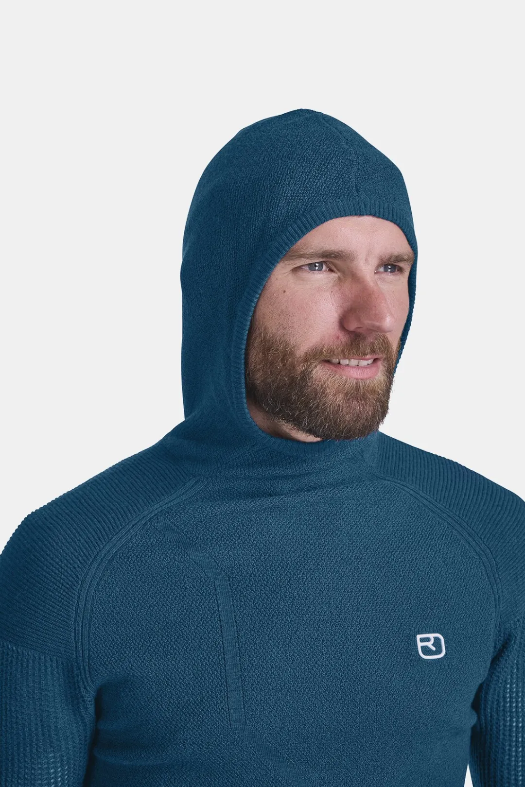 Clearance ORTOVOX MERINO THERMOVENT HOODY M petrolblue