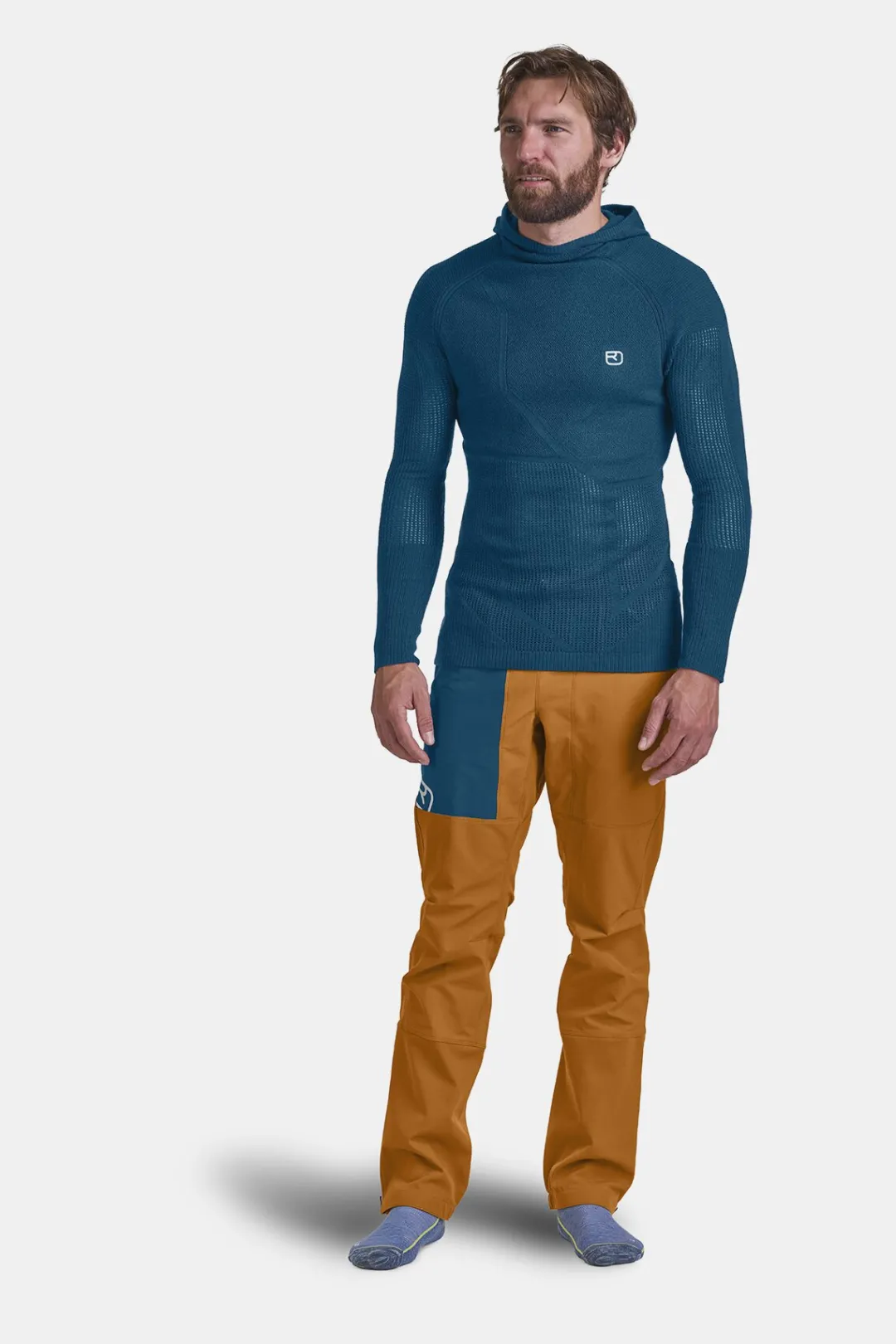 Clearance ORTOVOX MERINO THERMOVENT HOODY M petrolblue