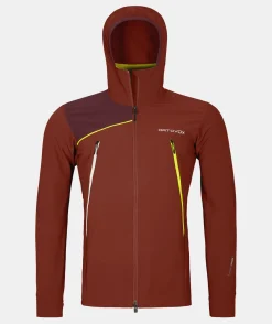 Online ORTOVOX PALA HOODED JACKET M clayorange