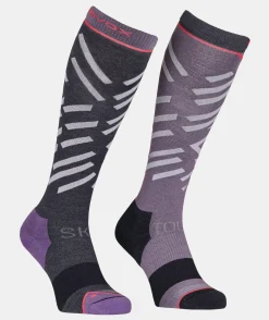Clearance ORTOVOX SKI TOUR LONG SOCKS W blackraven