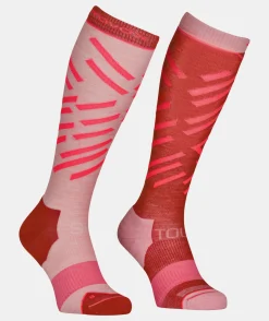 Outlet ORTOVOX SKI TOUR LONG SOCKS W sunsetorange