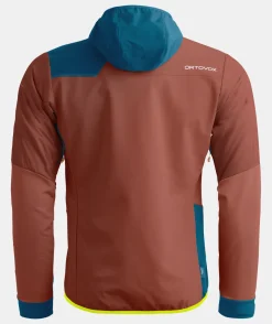 Discount ORTOVOX SW COL BECCHEI HYBRID JKT M clayorange