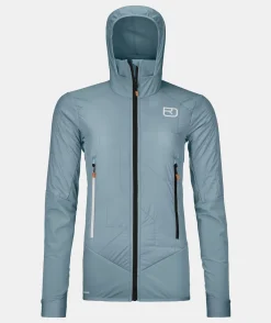 Store ORTOVOX SWISSWOOL COL BECCHEI HYBRID JACKET W glaciergrey