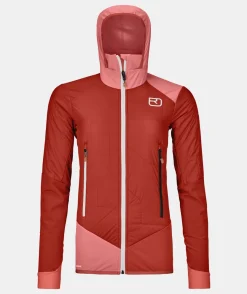 Discount ORTOVOX SWISSWOOL COL BECCHEI HYBRID JACKET W sunsetorange