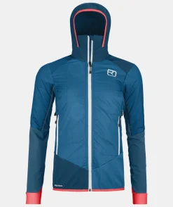 Clearance ORTOVOX SWISSWOOL COL BECCHEI HYBRID JACKET W mountainblue