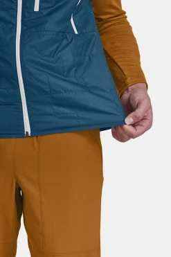 Outlet ORTOVOX SWISSWOOL PIZ BOÈ VEST M petrolblue